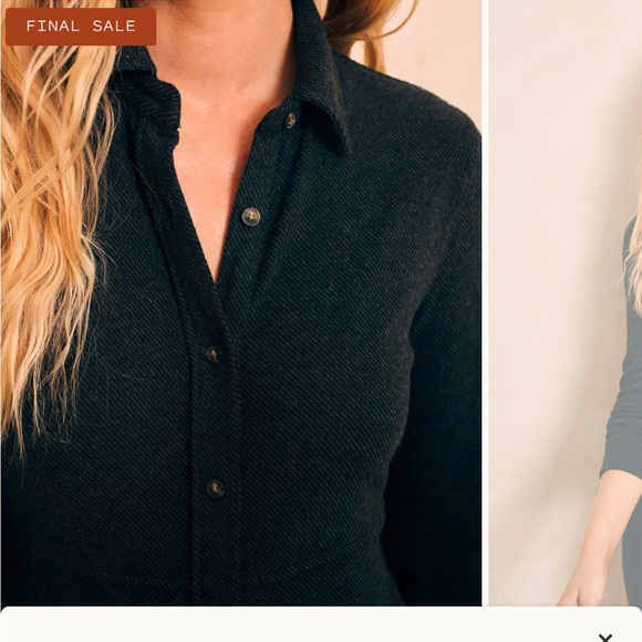 Faherty Legend Sweater Maxi Dress. Black. Size Small. - Picture 3 of 6